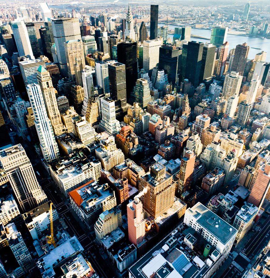 Фотообои Город Нью-Йорк с высоты 