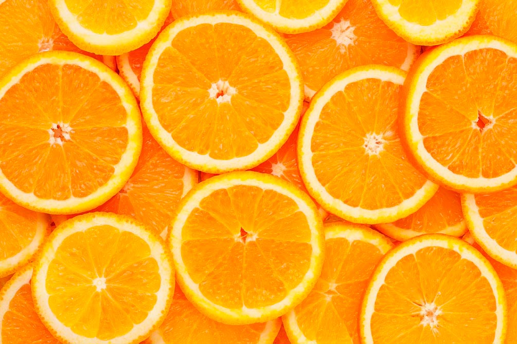 Фотообои Нарезанные апельсины