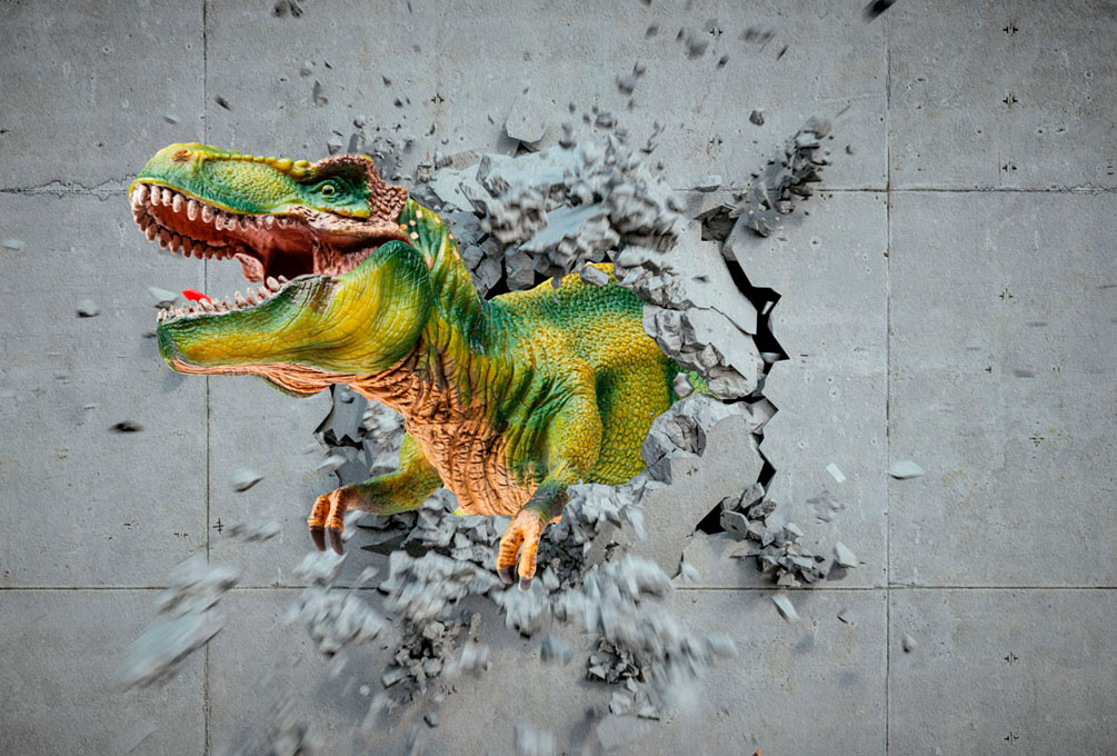 Фотообои Динозавр 3Д