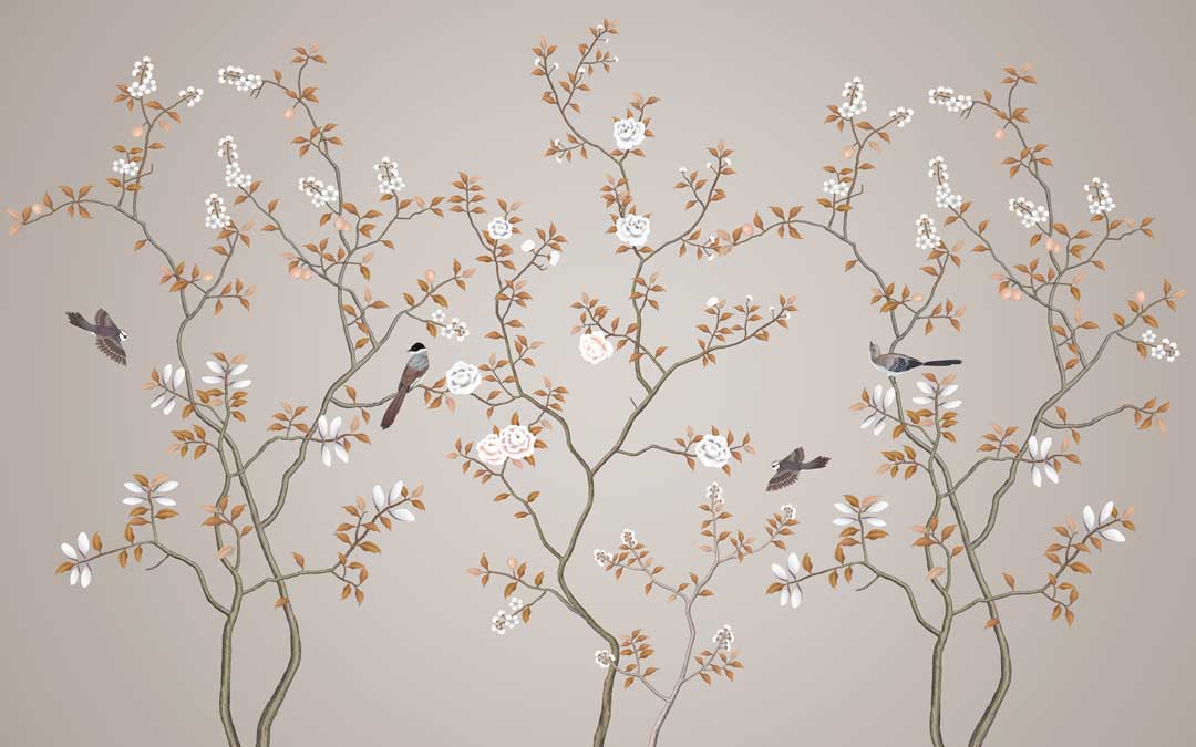Фотообои Ветви с птицами