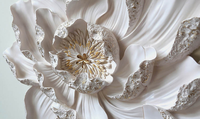  Фотообои Макро керамический цветок