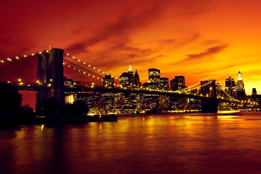 Фотообои Зачарованный ночной мост