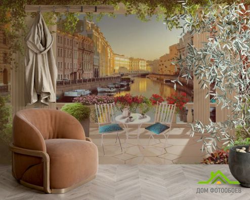 выбрать Фотошпалери Фреска канал у венеції Фотошпалери Фотошпалери Дизайнерські фрески: квадратна, горизонтальна орієнтація на стіну