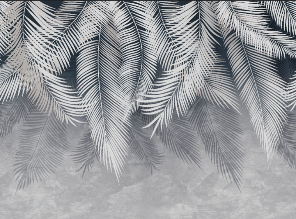 выбрать Фотошпалери ніжні тропічні листя Каталог фотошпалер на стіну