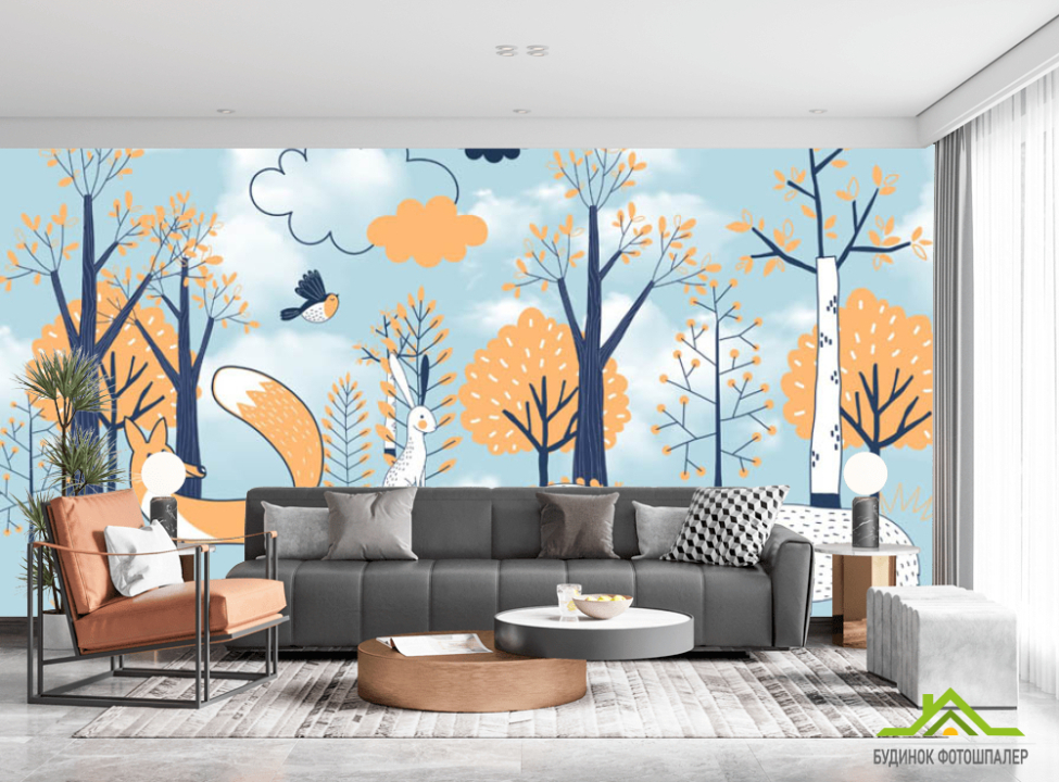 выбрать Фотошпалери Лісові тварини Каталог фотошпалер на стіну