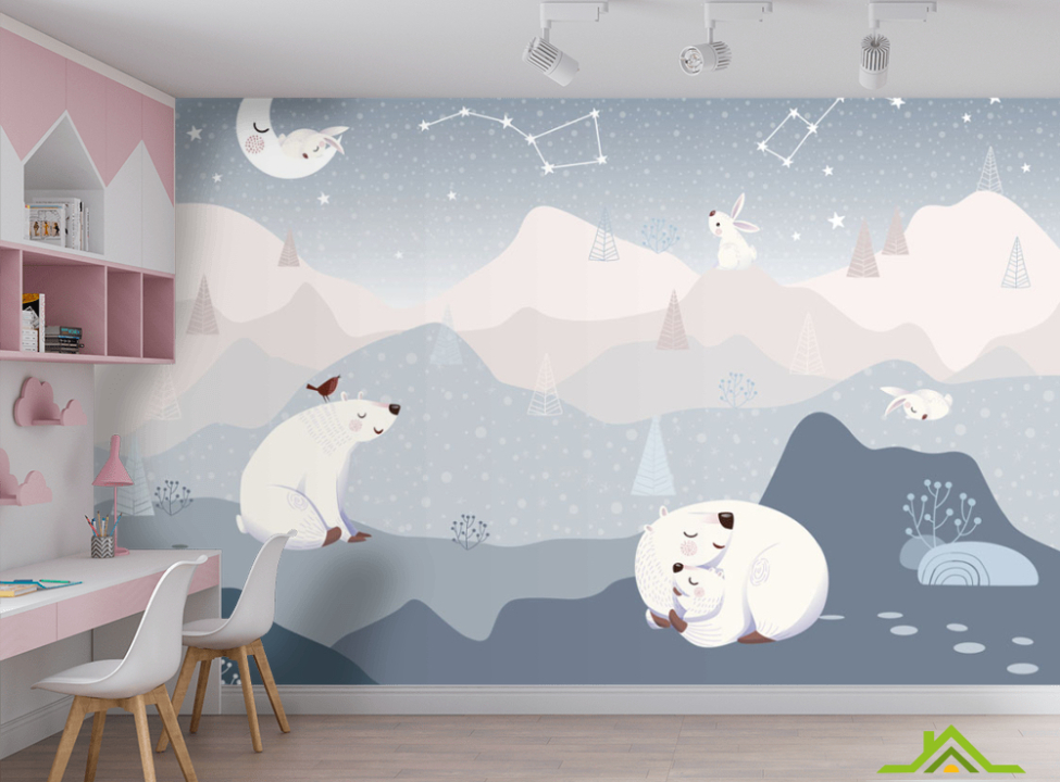 выбрать Фотошпалери Полярні ведмедики Фотошпалери Little kids на стіну