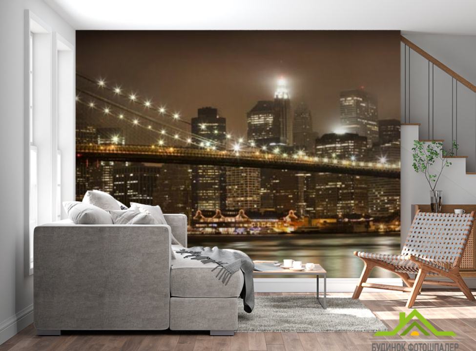выбрать Фотообои ночной мост Каталог фотообоев на стену