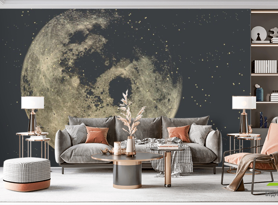 выбрать Фотошпалери космос золото Каталог фотошпалер на стіну