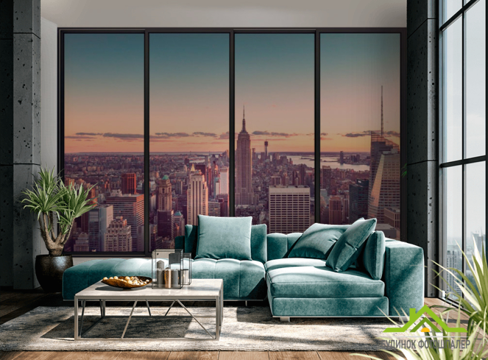 выбрать Фотообои Закат из окна Каталог фотообоев на стену