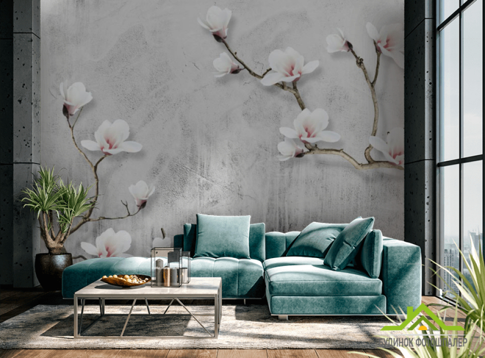 выбрать Фотошпалери гілки магнолії Каталог фотошпалер на стіну