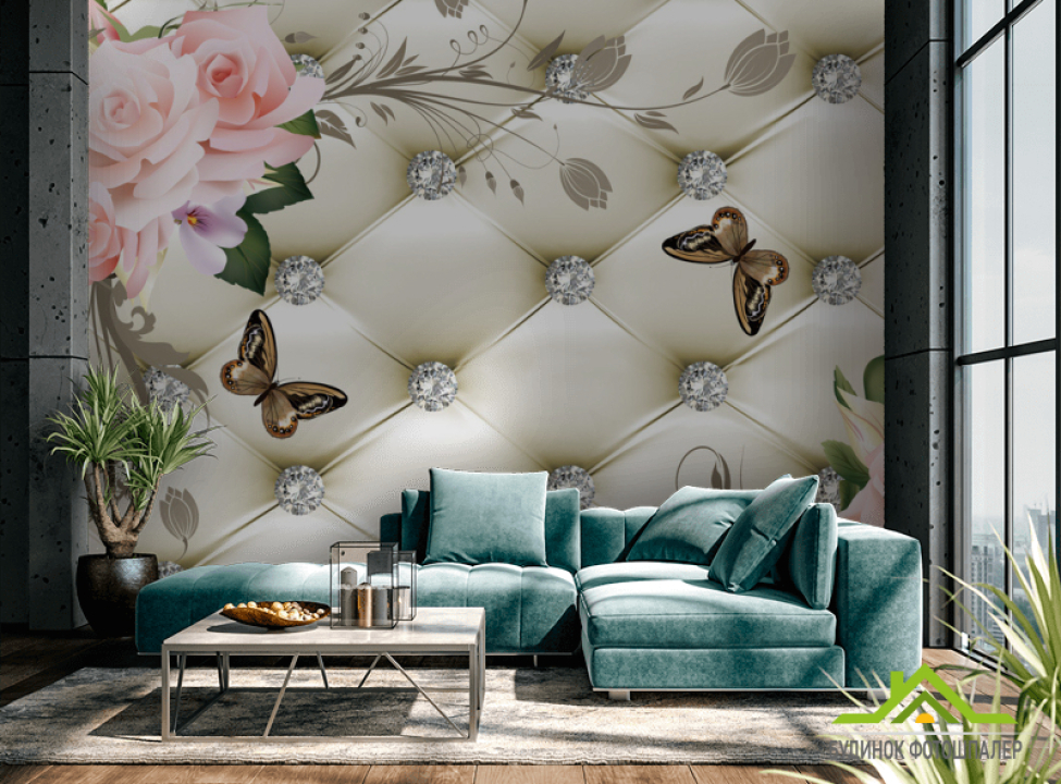 выбрать Фотообои  3д цветы Фотообои 3Д на стену