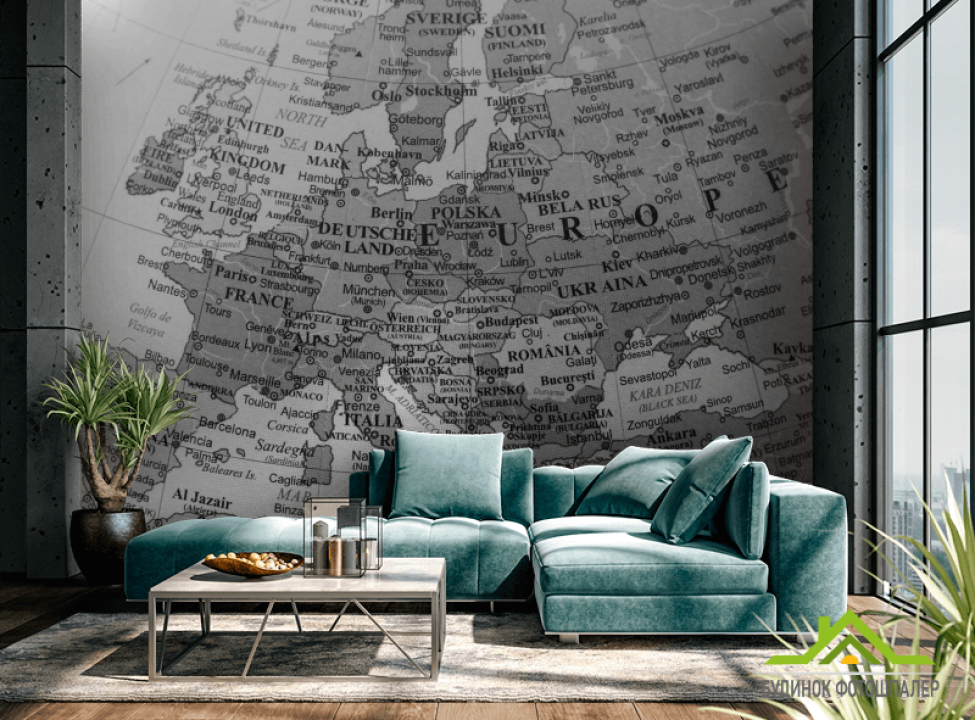 выбрать Фотообои Подробная карта Каталог фотообоев на стену