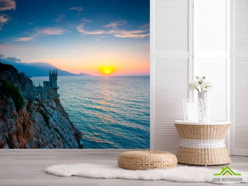выбрать Фотообои Замок в закате Фотообои Море на стену