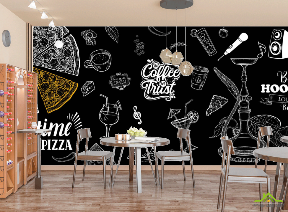 выбрать Фотошпалери Для піцерії Каталог фотошпалер на стіну
