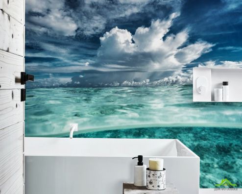 выбрать Фотообои Небо и вода Фотообои в ванную на стену
