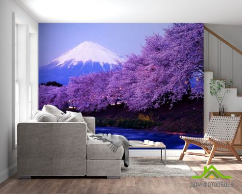 выбрать Фотообои Гора, цвет Фотообои Фотообои Природа: горизонталная, горизонтальная, Весна ориентация на стену