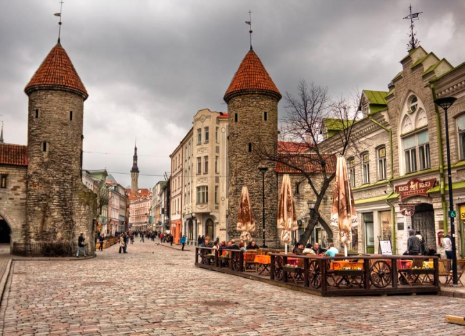 Фотошпалери Вулиця в Талліні, Естонія