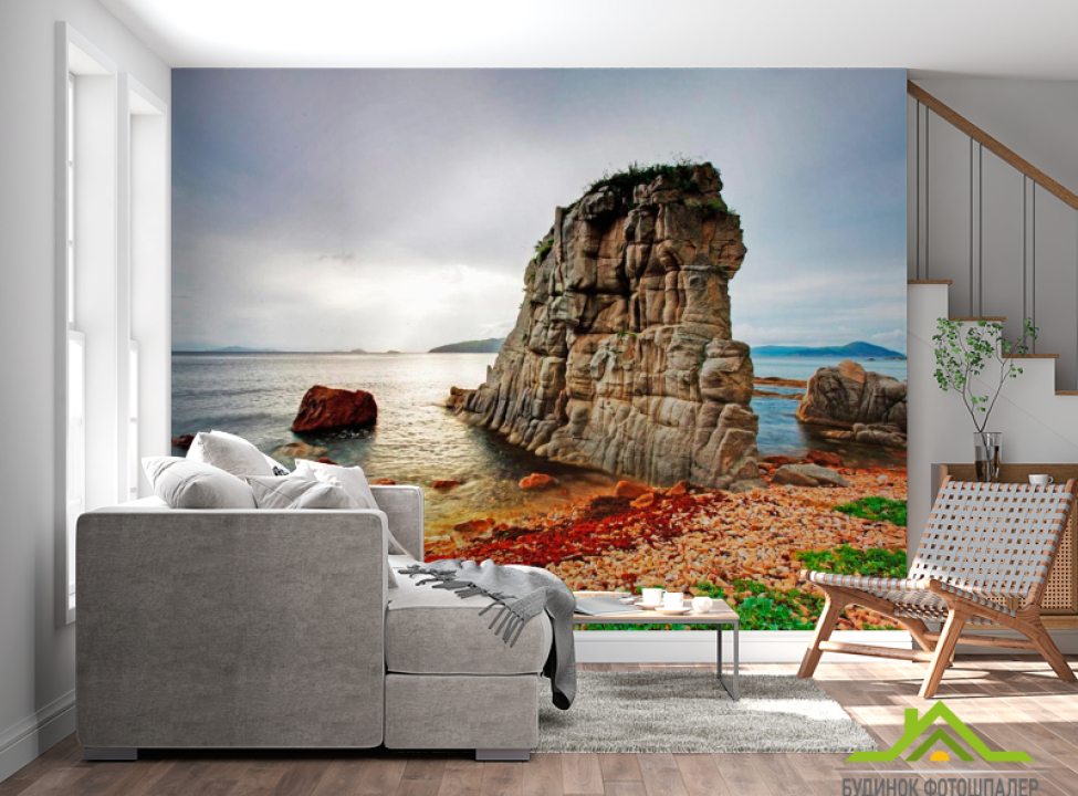 выбрать Фотообои Маленькая скала, вода Каталог фотообоев на стену