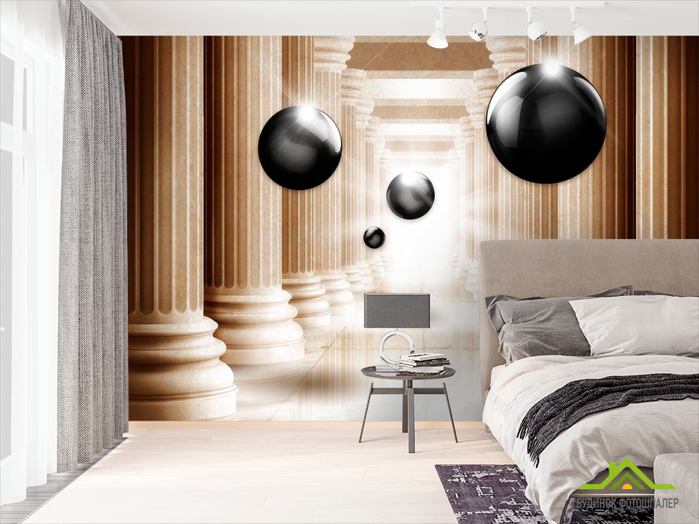 Фотообои 3d колонны