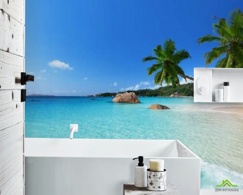выбрать Фотообои Морской пляж Фотообои в ванную на стену