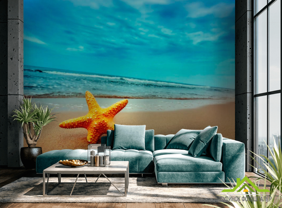 выбрать Фотошпалери Пляж, морська зірка Каталог фотошпалер на стіну