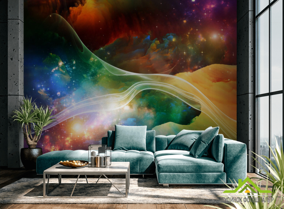 выбрать Фотообои Космическая абстракция Каталог фотообоев на стену