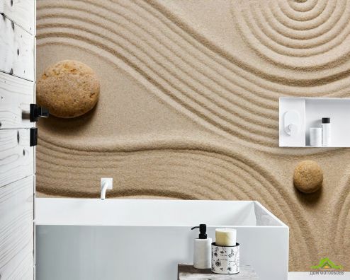 выбрать Фотообои Песок и камушки Фотообои в ванную на стену