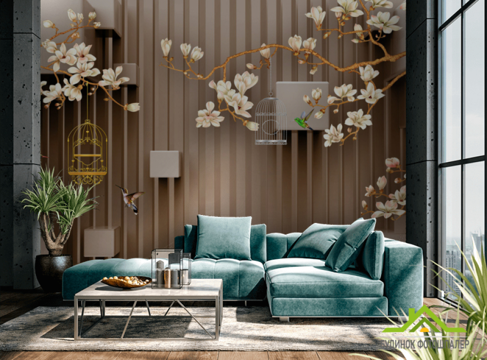 выбрать Фотошпалери Магнолії та куби Каталог фотошпалер на стіну