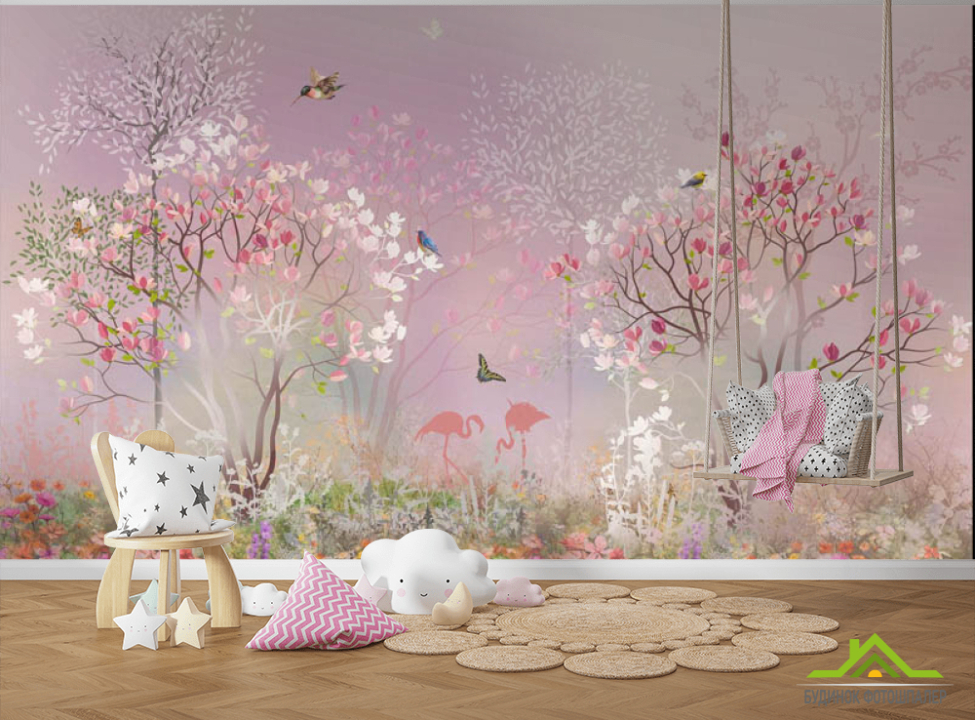выбрать Фотошпалери Рожевий ліс Каталог фотошпалер на стіну