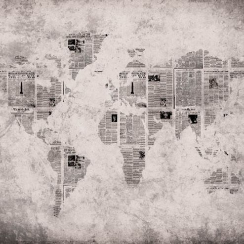 выбрать Фотообои карта мира  на стену