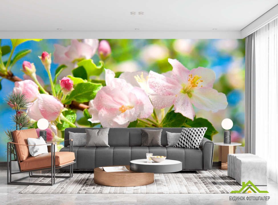 выбрать Фотообои Цветущий шиповник Каталог фотообоев на стену
