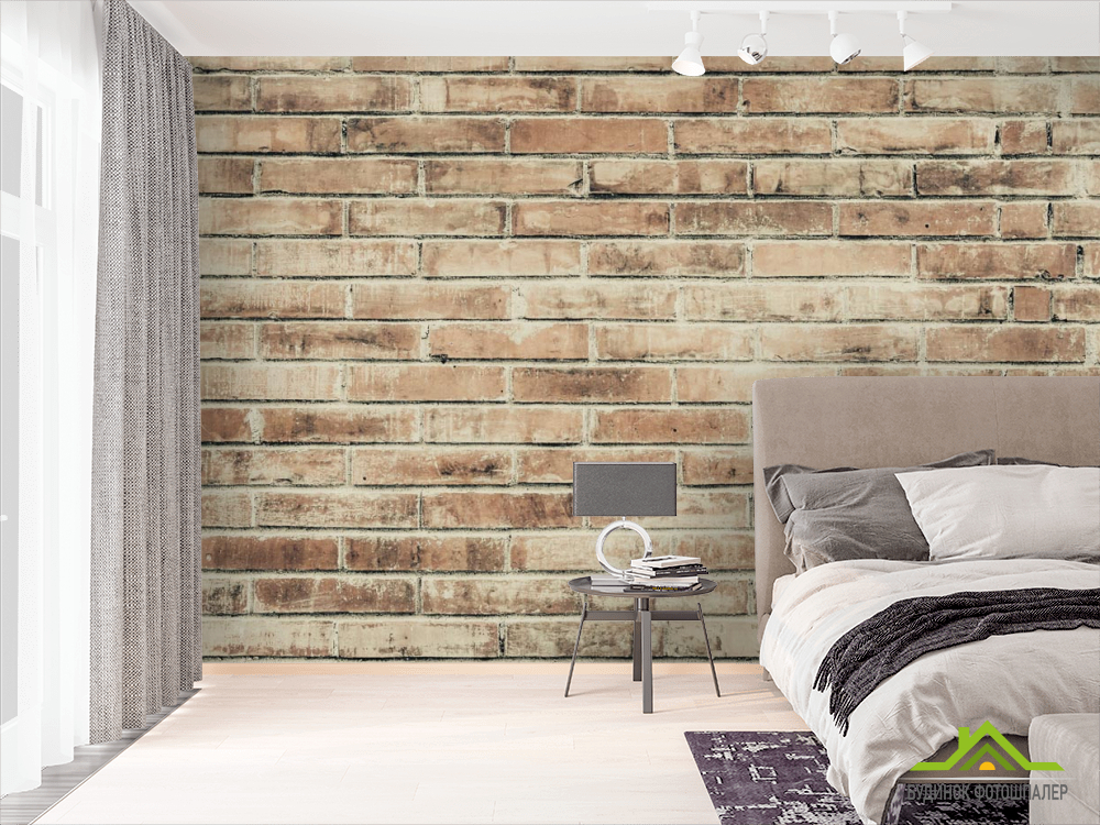 Фотошпалери Світлий цегла