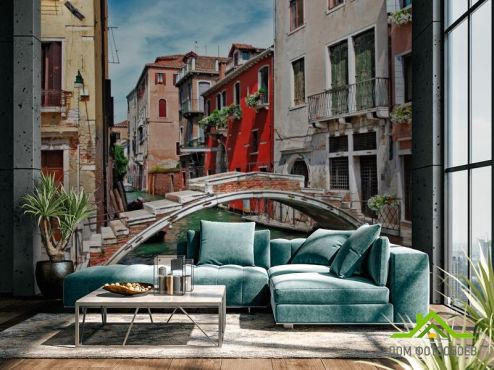 выбрать Фотошпалери Міст у Венеції Фотошпалери, колір: «різнобарвний» на стіну