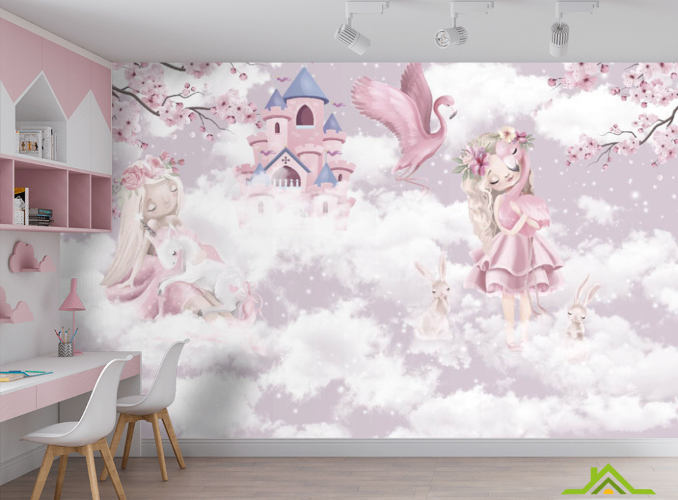 выбрать Фотошпалери феї і замок в небесах Каталог фотошпалер на стіну