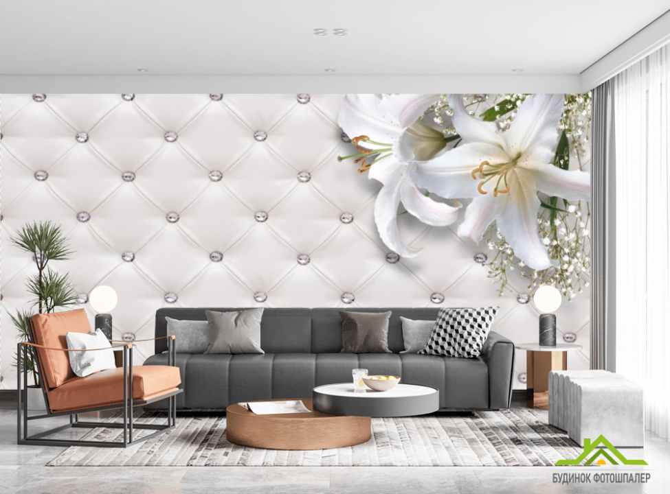 выбрать Фотошпалери 3D лілії Каталог фотошпалер на стіну