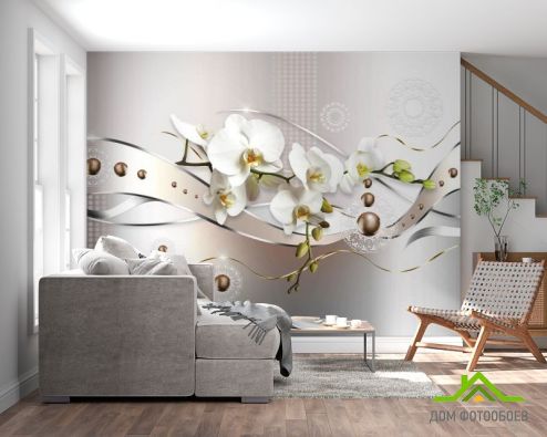 выбрать Фотообои Орхидеи 3Д Фотообои Фотообои Цветы:  на стену