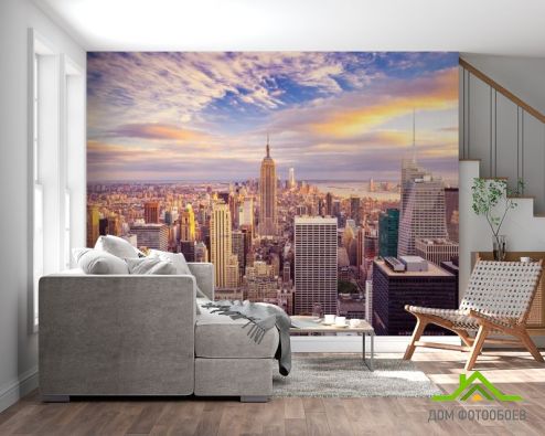 выбрать Фотошпалери Нью Йорк і красиве небо Фотошпалери, колір: «» на стіну