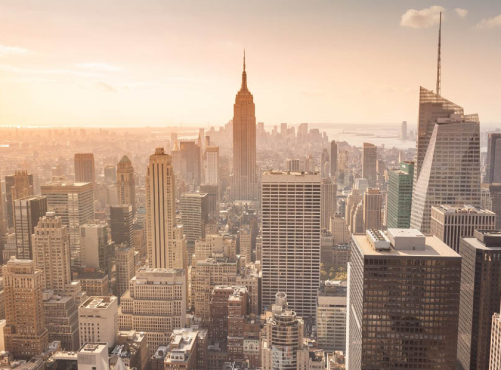 выбрать Фотошпалери місто на заході сонця Каталог фотошпалер на стіну