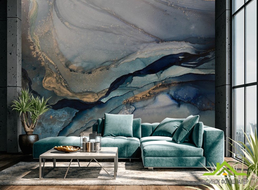 выбрать Фотошпалери флюїд в зелений тонах Каталог фотошпалер на стіну