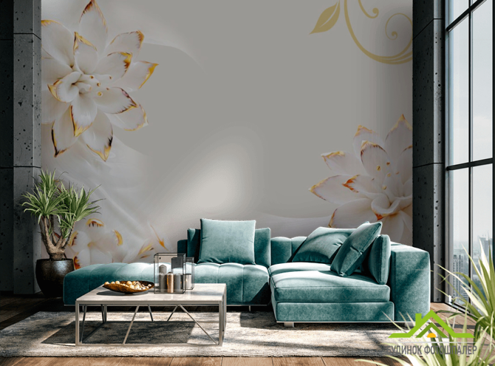 выбрать Фотообои Керамические лилии Фотообои 3Д на стену