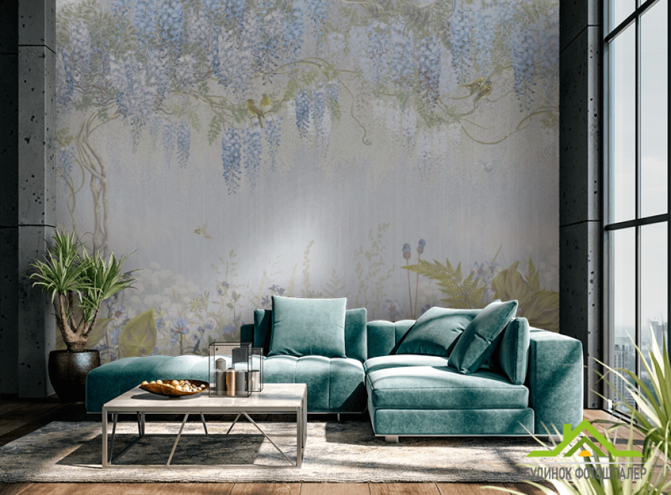 выбрать Фотообои Тропики голубая Каталог фотообоев на стену