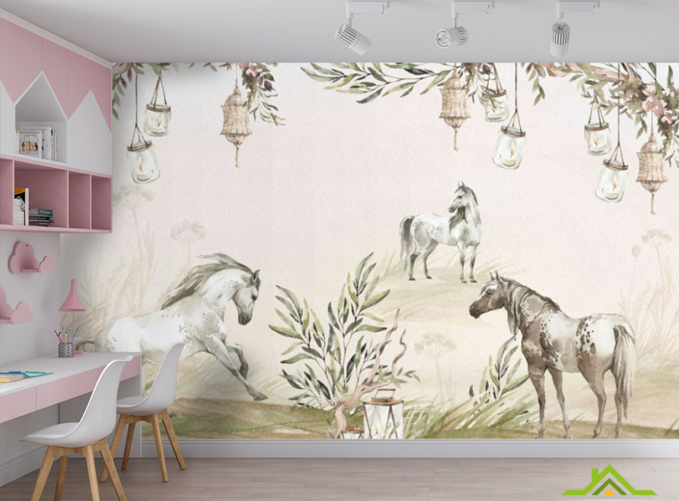выбрать Фотообои Детские с лошадьми Каталог фотообоев на стену