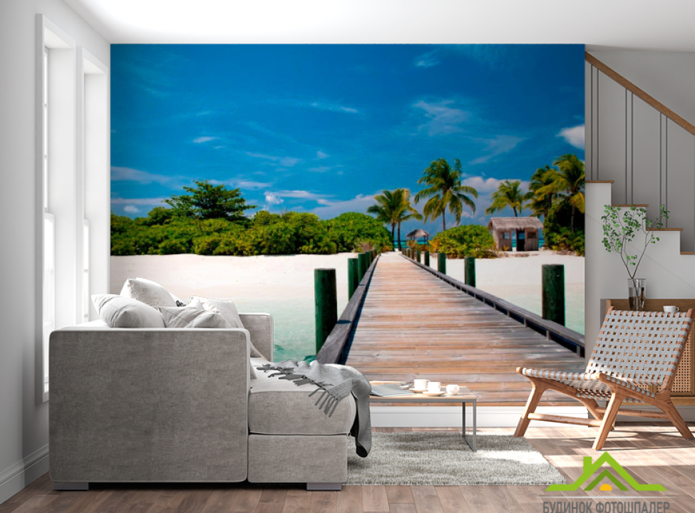 выбрать Фотообои Причал и пляж Каталог фотообоев на стену