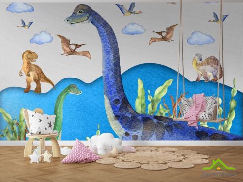 выбрать Фотошпалери Динозаври Дитячі фотообої на стіну