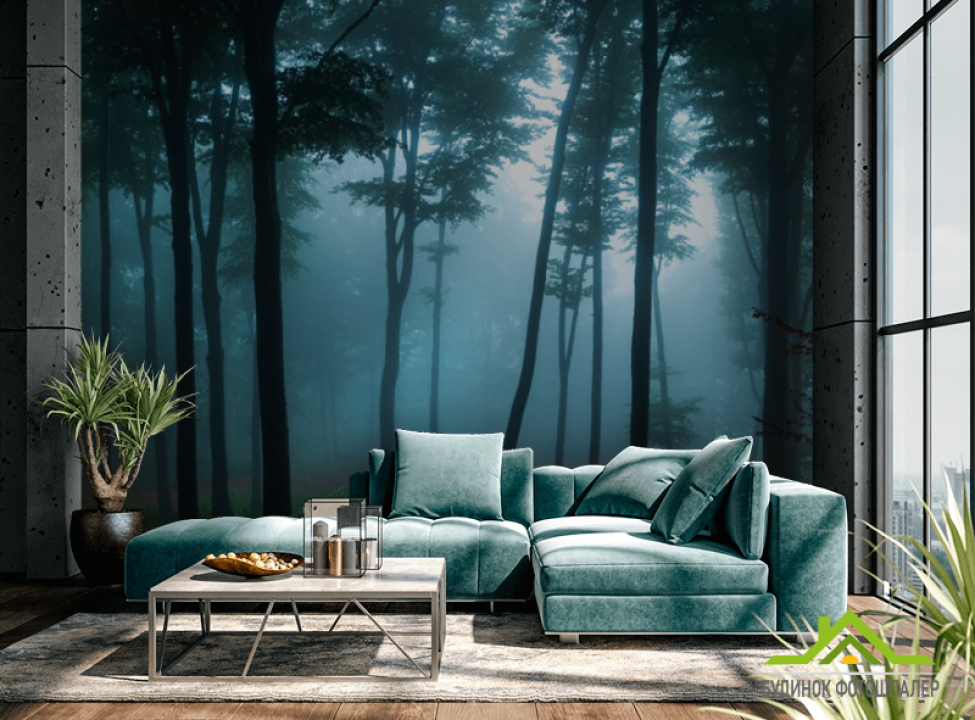 выбрать Фотошпалери ліс, туман Каталог фотошпалер на стіну