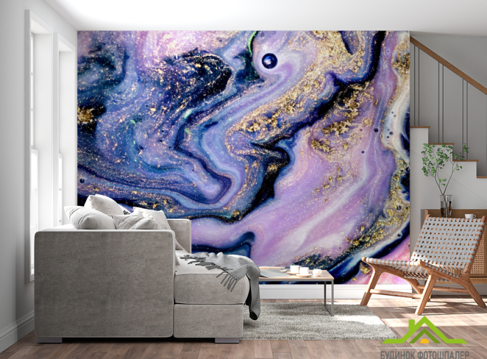 выбрать Фотообои Фиолетовый Fluid art Каталог фотообоев на стену