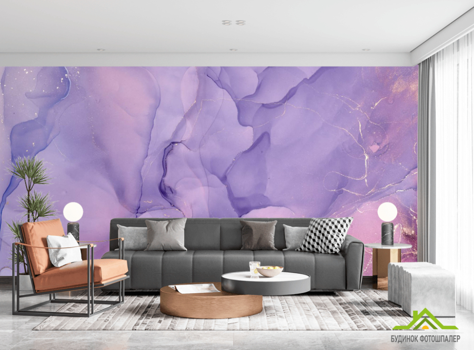 выбрать Фотошпалери Fluid art фіолетовий Каталог фотошпалер на стіну