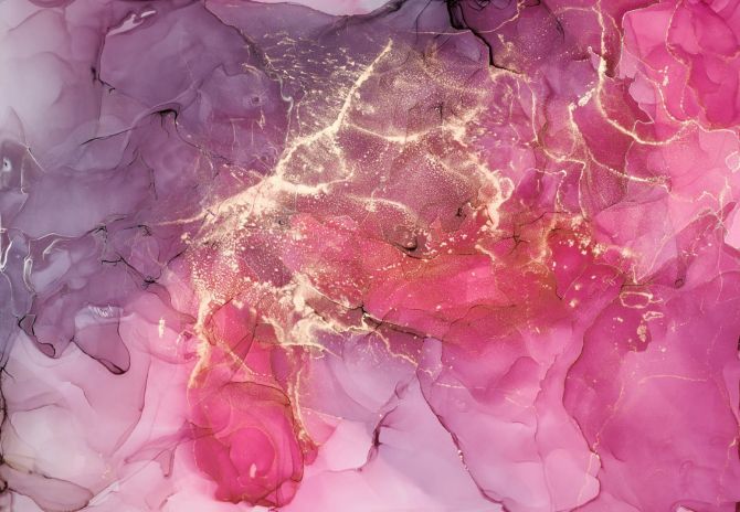 Фотообои Яркий розовый Fluid art