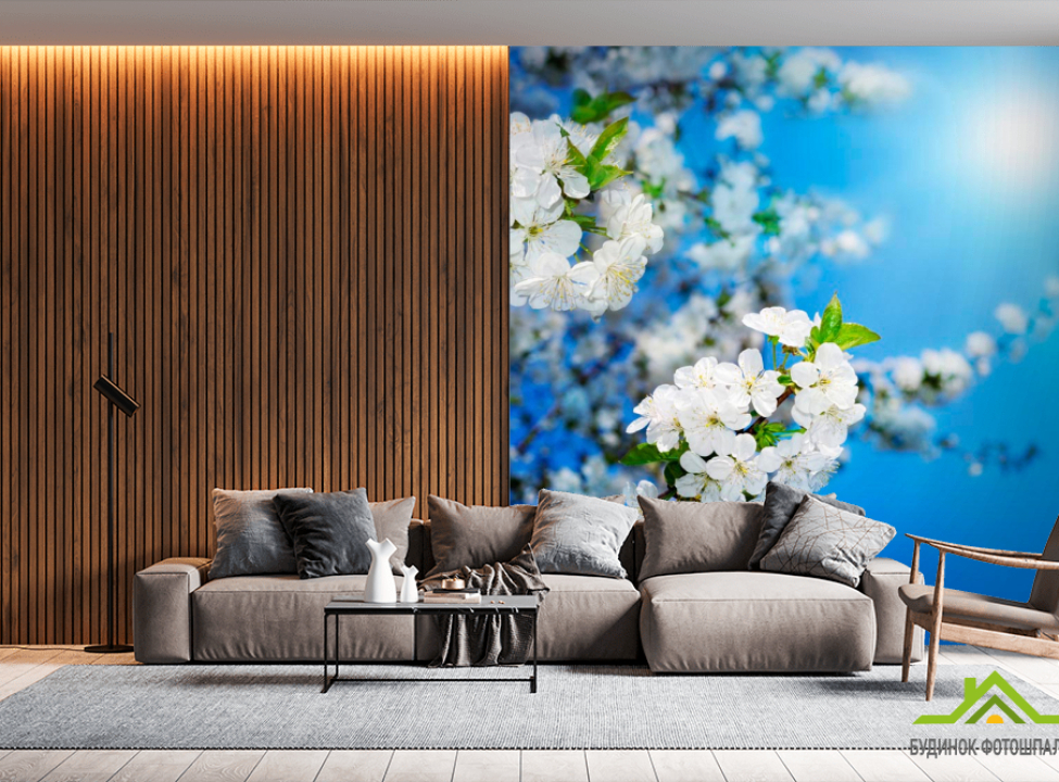 выбрать Фотообои Цветущие весной персики Каталог фотообоев на стену
