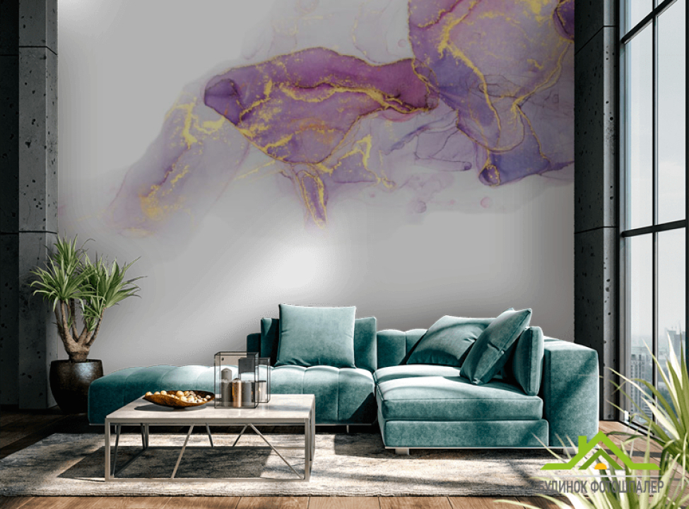 выбрать Фотошпалери Фіолетовий fluid art Фотошпалери Fluid art на стіну